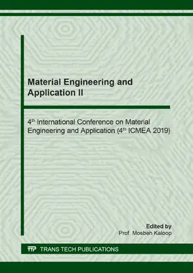 Kaloop |  Material Engineering and Application II | eBook | Sack Fachmedien