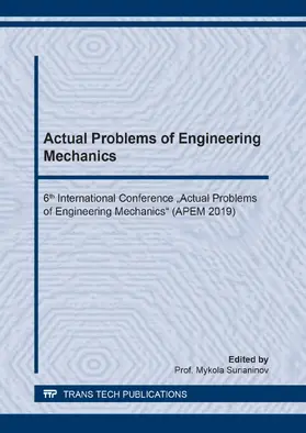 Surianinov |  Actual Problems of Engineering Mechanics | eBook | Sack Fachmedien