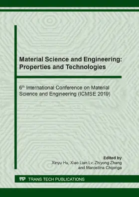 Hu / Lv / Zhang |  Material Science and Engineering: Properties and Technologies | eBook | Sack Fachmedien