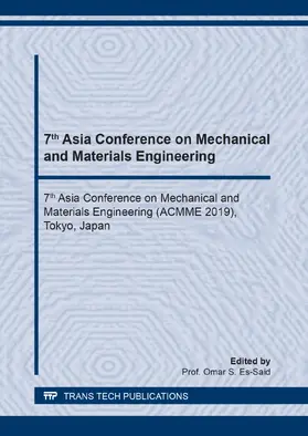 Es-Said |  7th Asia Conference on Mechanical and Materials Engineering | eBook | Sack Fachmedien