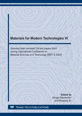 Alexandrov / Xu |  Materials for Modern Technologies VI | eBook | Sack Fachmedien