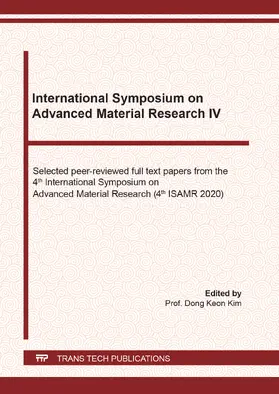 Kim |  International Symposium on Advanced Material Research IV | eBook | Sack Fachmedien