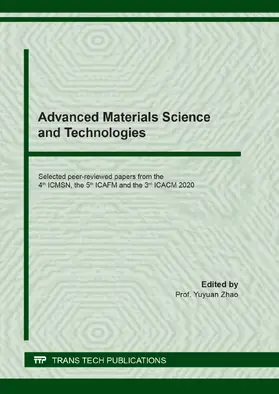 Zhao |  Advanced Materials Science and Technologies | eBook | Sack Fachmedien