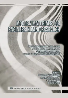 Sengodan / Adake / Sangeetha |  Modern Materials for Engineering and Research | eBook | Sack Fachmedien