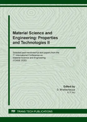 Bhattacharyya / Hu |  Material Science and Engineering: Properties and Technologies II | eBook | Sack Fachmedien