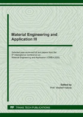 Kaloop |  Material Engineering and Application III | eBook | Sack Fachmedien