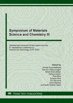 Kusumaatmaja / Wahyuningsih / Khairuddean |  Symposium of Materials Science and Chemistry III | eBook | Sack Fachmedien