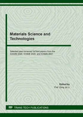 Li |  Materials Science and Technologies | eBook | Sack Fachmedien