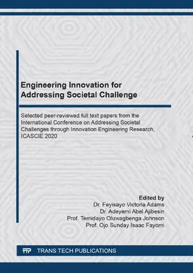 Adams / Ajibesin / Johnson |  Engineering Innovation for Addressing Societal Challenges | eBook | Sack Fachmedien