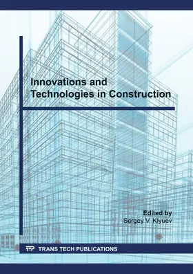 Klyuev |  Innovations and Technologies in Construction | eBook | Sack Fachmedien