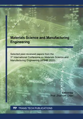 Chen |  Materials Science and Manufacturing Engineering | eBook | Sack Fachmedien