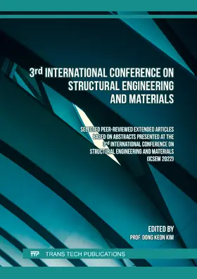 Kim |  3rd International Conference on Structural Engineering and Materials | eBook | Sack Fachmedien