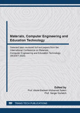 Salem / Gorlatch |  Materials, Computer Engineering and Education Technology | eBook | Sack Fachmedien