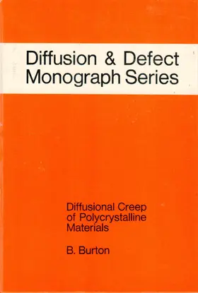 Burton |  Diffusion & Defect Monograph Series No 5 | eBook | Sack Fachmedien