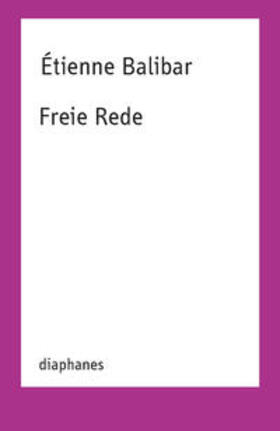 Balibar |  Freie Rede | Buch |  Sack Fachmedien