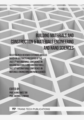 Tan / Fujiwara |  Building Materials and Construction & Materials Engineering and Nano Sciences | Buch |  Sack Fachmedien