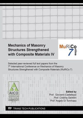 Castellazzi / Gentilini / Di Tommaso |  Mechanics of Masonry Structures Strengthened with Composite Materials IV | Buch |  Sack Fachmedien