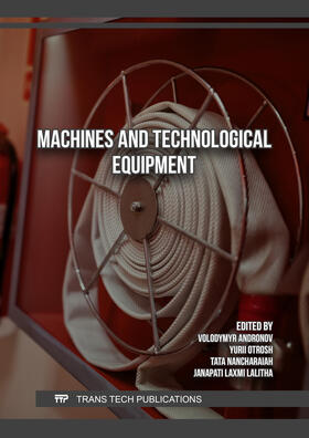 Andronov / Otrosh / Nancharaiah |  Machines and Technological Equipment | Buch |  Sack Fachmedien