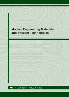 Torralba / Poletti |  Modern Engineering Materials and Efficient Technologies | Buch |  Sack Fachmedien