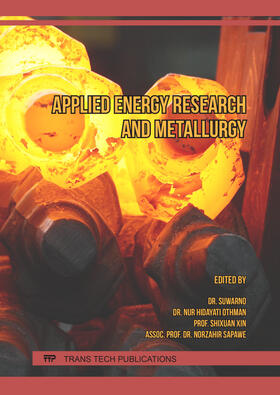 Suwarno / Othman / Xin |  Applied Energy Research and Metallurgy | Buch |  Sack Fachmedien