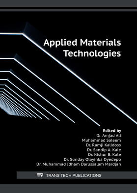 Ali / Saleem / Kalidoss | Applied Materials Technologies | Buch | 978-3-0364-0134-8 | sack.de