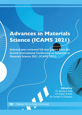 Kale / Oyedepo | Advances in Materials Science (ICAMS 2021) | Buch | 978-3-0364-0147-8 | sack.de