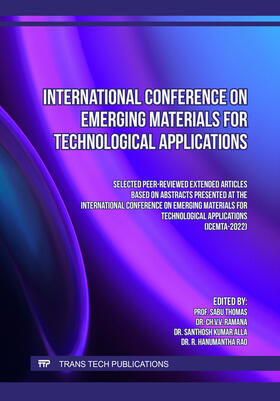Thomas / Ramana / Kumar Alla | International Conference on Emerging Materials for Technological Applications | Buch | 978-3-0364-0154-6 | sack.de