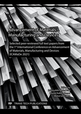 Zaki / Ahmad / Idris |  Advancement of Materials, Manufacturing and Devices | Buch |  Sack Fachmedien