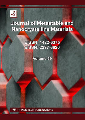 Sutjipto / Adimule |  Journal of Metastable and Nanocrystalline Materials Vol. 39 | Buch |  Sack Fachmedien