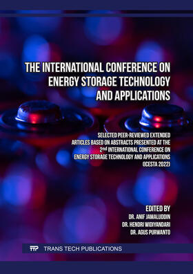 Jamaluddin / Widiyandari / Purwanto | The International Conference on Energy Storage Technology and Applications | Buch | 978-3-0364-0179-9 | sack.de