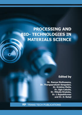 Muthusamy / Sengodan / Meile |  Processing and Bio-Technologies in Materials Science | Buch |  Sack Fachmedien