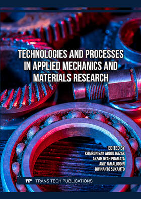 Razak / Pramata / Jamaluddin |  Technologies and Processes in Applied Mechanics and Materials Research | Buch |  Sack Fachmedien