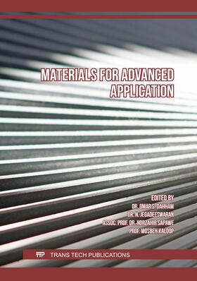 Dahham / Jegadeeswaran / Sapawe | Materials for Advanced Application | Buch | 978-3-0364-0212-3 | sack.de