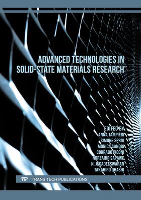 Tampieri / Sprio / Sandri |  Advanced Technologies in Solid-State Materials Research | Buch |  Sack Fachmedien
