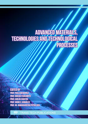 Mendonça / Tsukamoto / Chastre |  Advanced Materials, Technologies and Technological Processes | Buch |  Sack Fachmedien