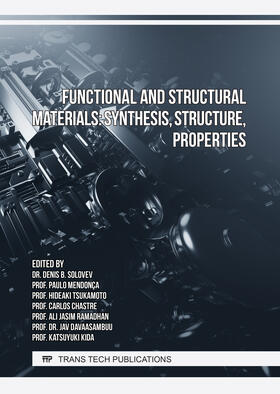 Tsukamoto / Mendonça / Chastre |  Functional and Structural Materials: Synthesis, Structure, Properties | Buch |  Sack Fachmedien