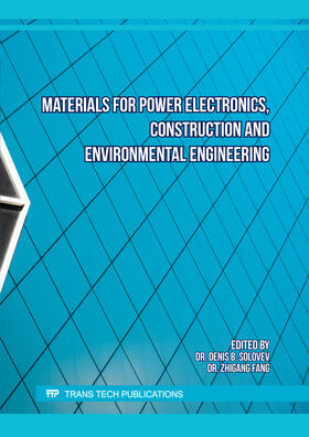 Solovev / Fang |  Materials for Power Electronics, Construction and Environmental Engineering | Buch |  Sack Fachmedien