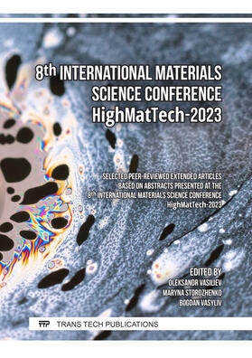 Vasiliev / Storozhenko / Vasyliv | 8th International Materials Science Conference HighMatTech-2023 | Buch | 978-3-0364-0290-1 | sack.de