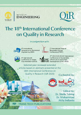 Tobing / Indianto | The 18th International Conference on Quality in Research | Buch | 978-3-0364-0314-4 | sack.de