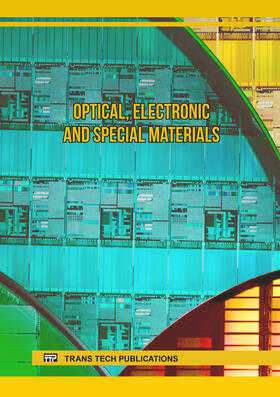 Marek / Pobegen / Grossner |  Optical, Electronic and Special Materials | Buch |  Sack Fachmedien