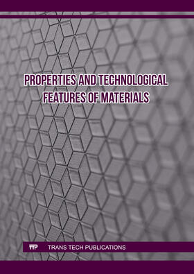 Adimule / Shashanka |  Properties and Technological Features of Materials | Buch |  Sack Fachmedien