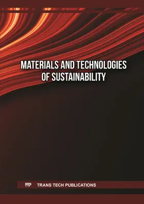 Otrosh / Suryana / Sugianto |  Materials and Technologies of Sustainability | Buch |  Sack Fachmedien