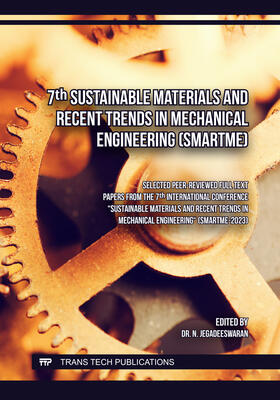 Jegadeeswaran |  7th Sustainable Materials and Recent Trends in Mechanical Engineering (SMARTME) | Buch |  Sack Fachmedien
