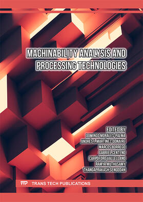 Morales-Palma / Martínez-Donaire / Borrego Puche |  Machinability Analysis and Processing Technologies | Buch |  Sack Fachmedien