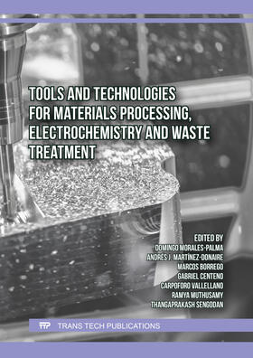 Morales-Palma / Martínez-Donaire / Borrego Puche |  Tools and Technologies for Materials Processing, Electrochemistry and Waste Treatment | Buch |  Sack Fachmedien
