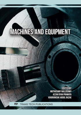 Nallusamy / Pramata / Razak | Machines and Equipment | Buch | 978-3-0364-0492-9 | sack.de