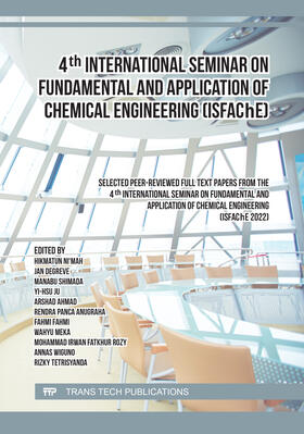Ni'mah / Degreve / Shimada |  4th International Seminar on Fundamental and Application of Chemical Engineering (ISFAChE) | Buch |  Sack Fachmedien