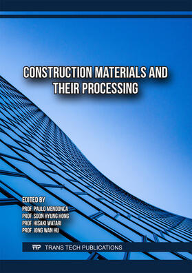 Mendonca / Hong / Watari |  Construction Materials and their Processing | Buch |  Sack Fachmedien
