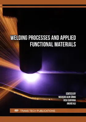 Sîrbu / Suryana / Ali |  Welding Processes and Applied Functional Materials | Buch |  Sack Fachmedien