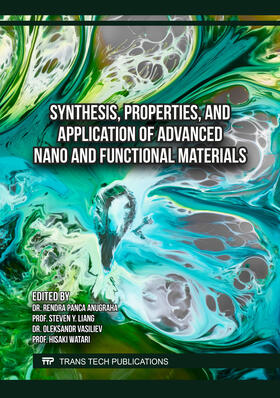 Anugraha / Liang / Vasiliev |  Synthesis, Properties, and Application of Advanced Nano and Functional Materials | Buch |  Sack Fachmedien